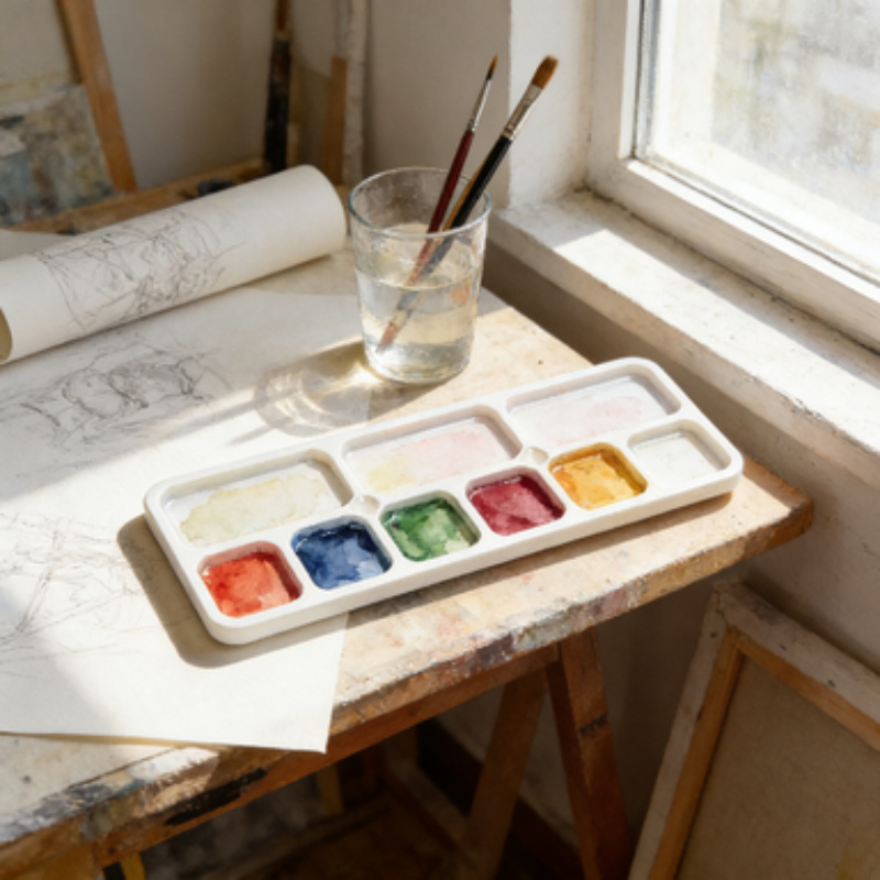 Acrylic Pour Paint - Multi Grid Plastic Paint Mixing Palette