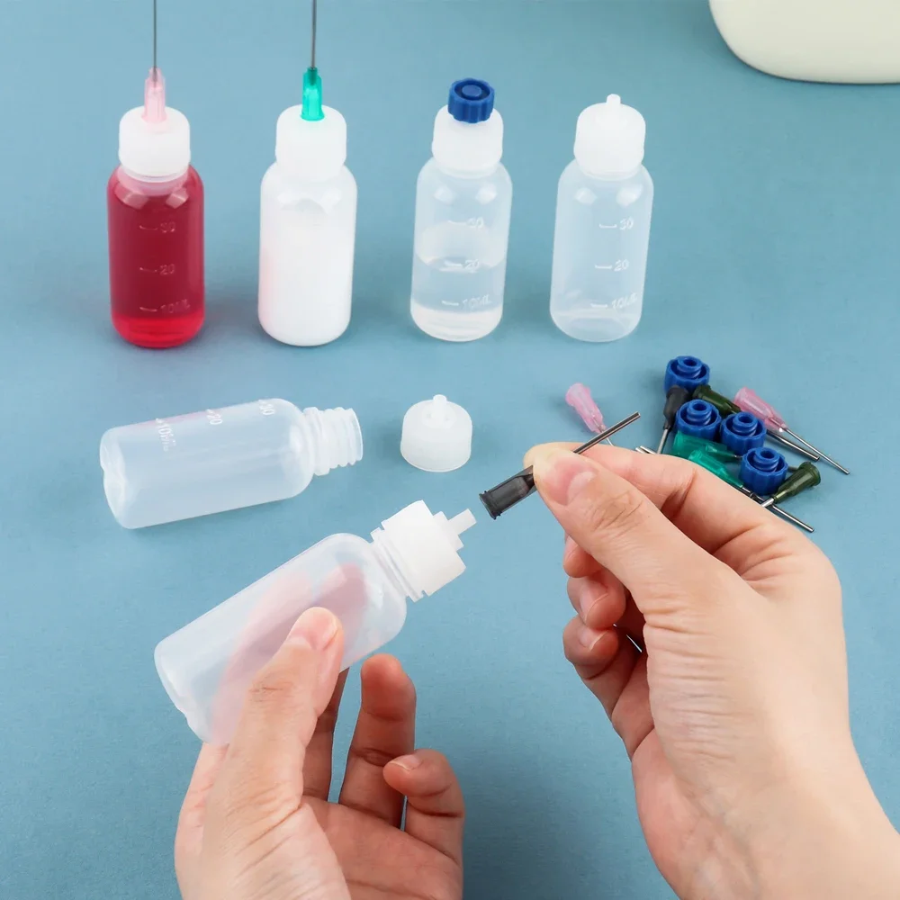 Alcohol Ink Set - 24pcs 30ML Plastic Glue Bottles With