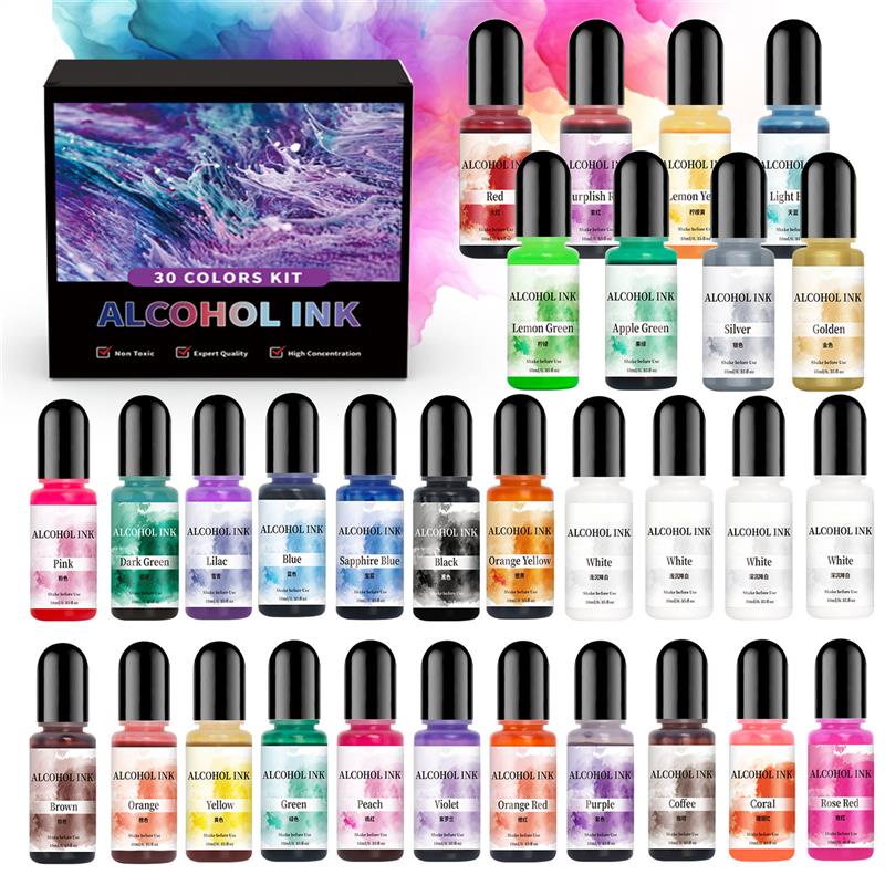 Alcohol Ink Set - 1 Set Art Ink Alcohol Epoxy