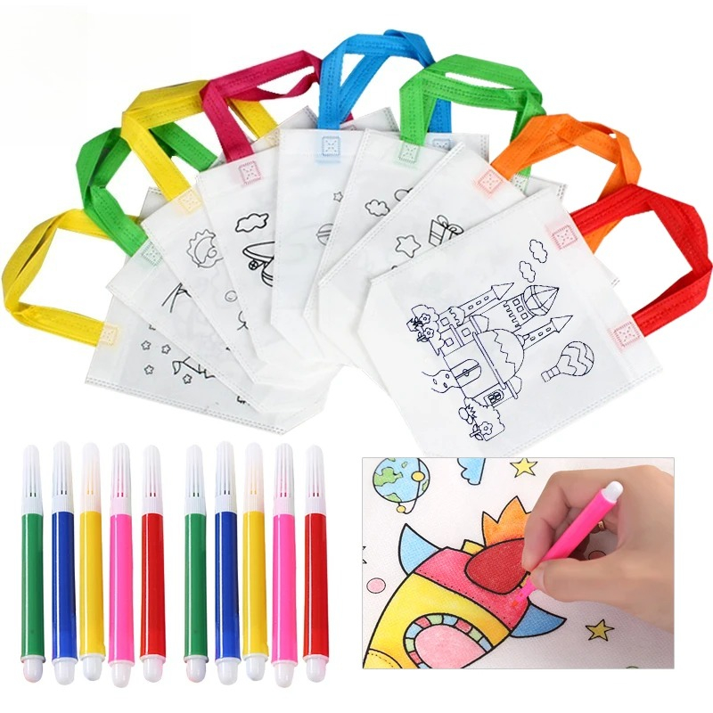 Art Craft 5 Year Old - 20pcs DIY Graffiti Bag Coloring Markers
