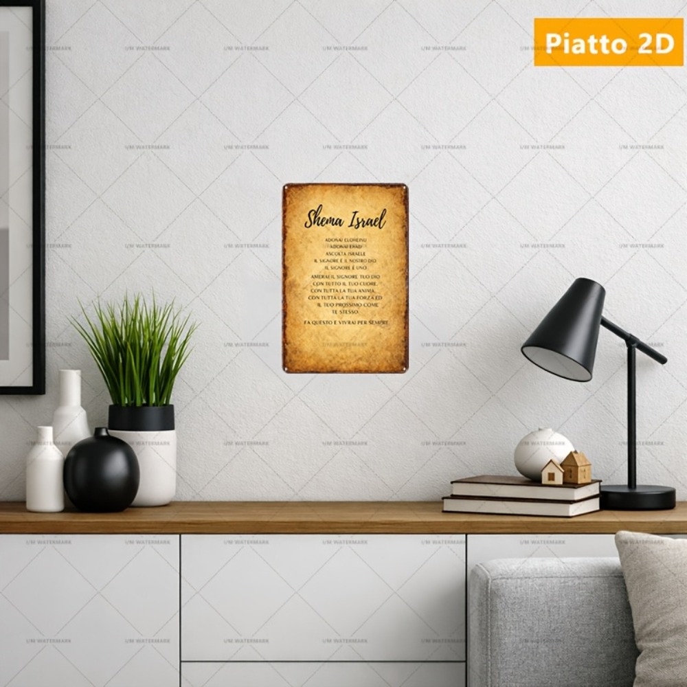 Art & Craft Paper Ideas - CIFBUY Hebrew Scripture Aluminum Wall Art