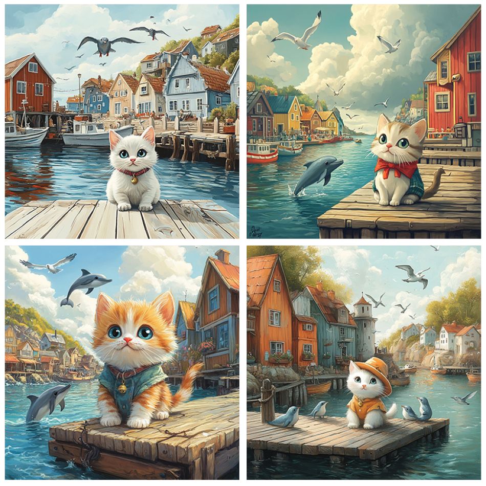 Art Craft Decoration Ideas - CHENISTORY Cat Diamond Painting Kit Home