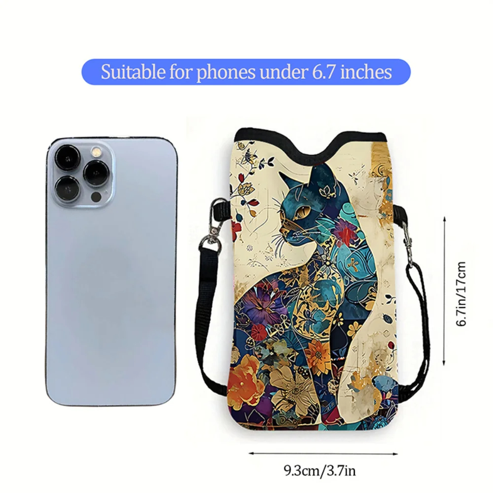 Floral Cat Pattern Crossbody B - Art Craft Bag review and price