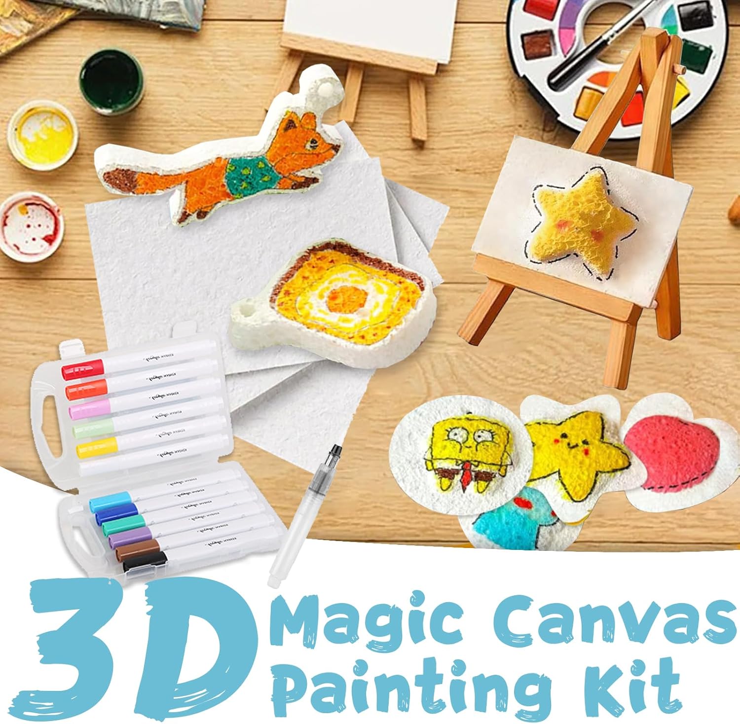 3D Puffy Foam Texture Painting - Art Craft With Paper review and price