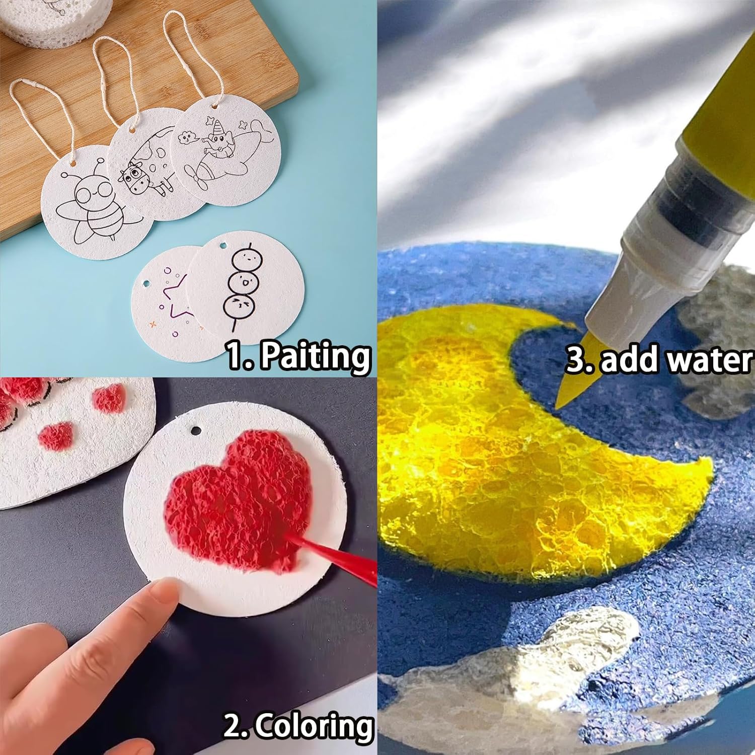 3D Puffy Foam Texture Painting - Art Craft With Paper review and price