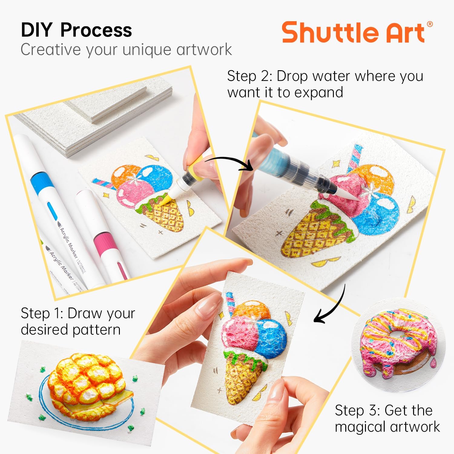 3D Puffy Foam Texture Painting - Art Craft With Paper review and price