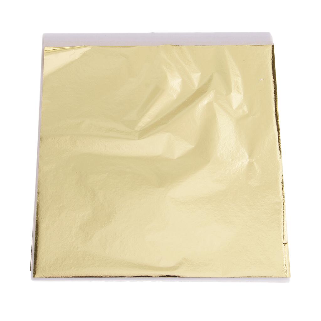100x 14cm Gold Leaf Sheets Gil - Art Craft With Paper review and price