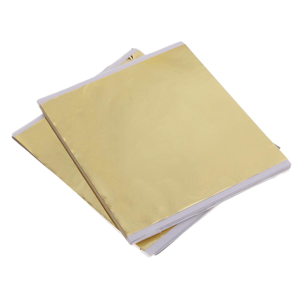 100x 14cm Gold Leaf Sheets Gil - Art Craft With Paper review and price