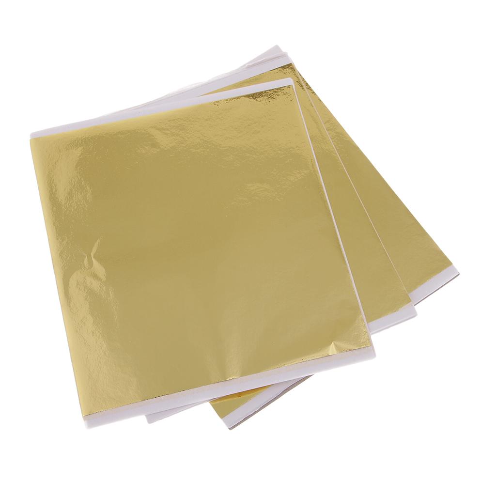 100x 14cm Gold Leaf Sheets Gil - Art Craft With Paper review and price