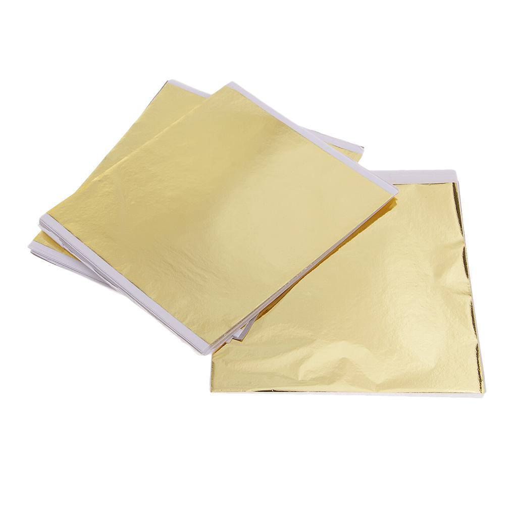 100x 14cm Gold Leaf Sheets Gil - Art Craft With Paper review and price