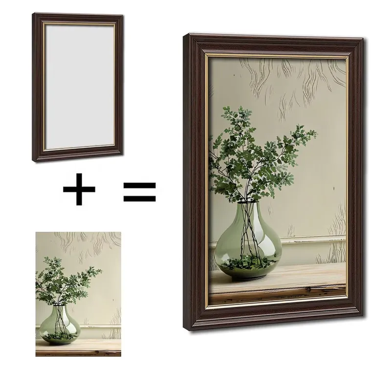 8x12 Wood Grain Gold Framed Pi - Art Craft Decoration Ideas review and price