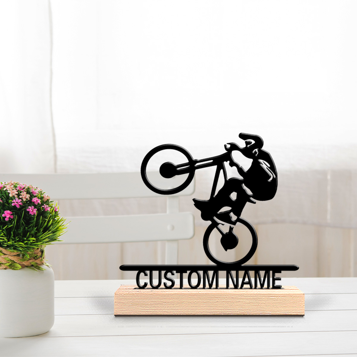 1pc Fashion bike Custom Name M - Art Craft Names review and price