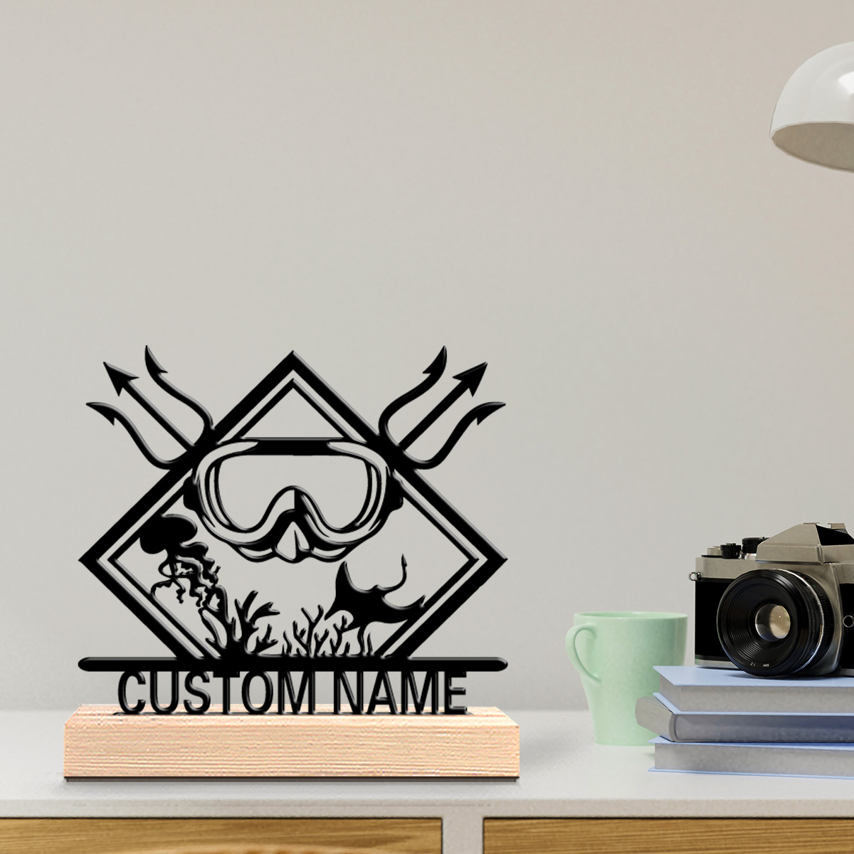 1pc Simple Diver Personalized  - Art Craft Names review and price