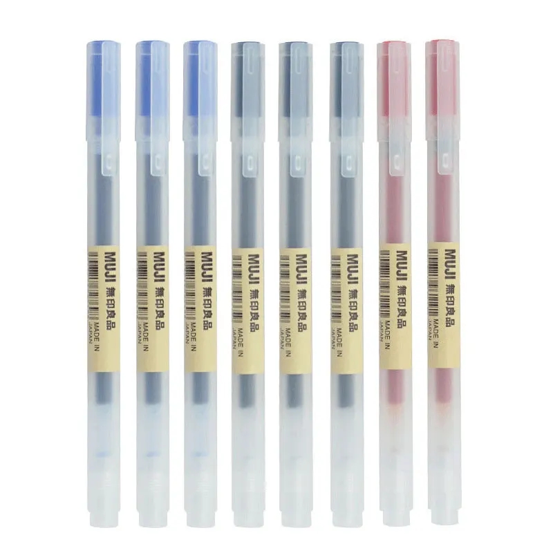 3-6Pcs Kawaii Gel Pen Black/Re - Muji Stationery Gel Pen review and price