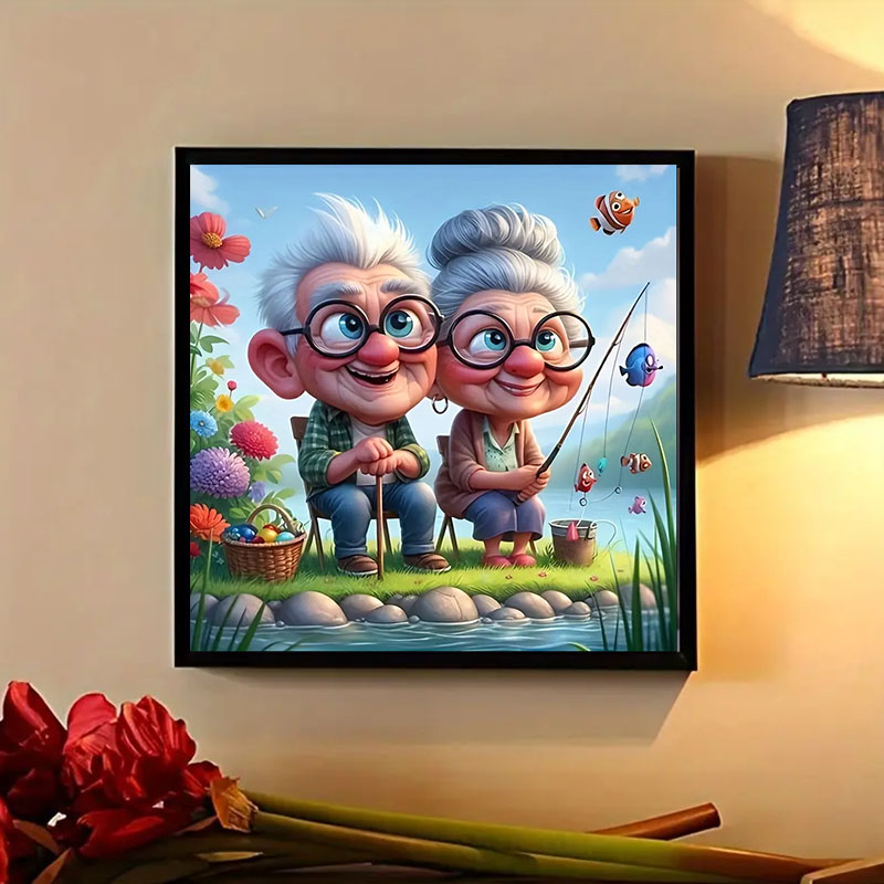 Grandparents Fishing Diamond P - Art Craft Website review and price