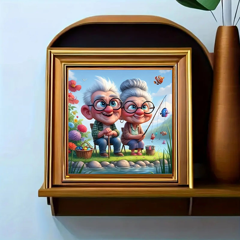 Grandparents Fishing Diamond P - Art Craft Website review and price