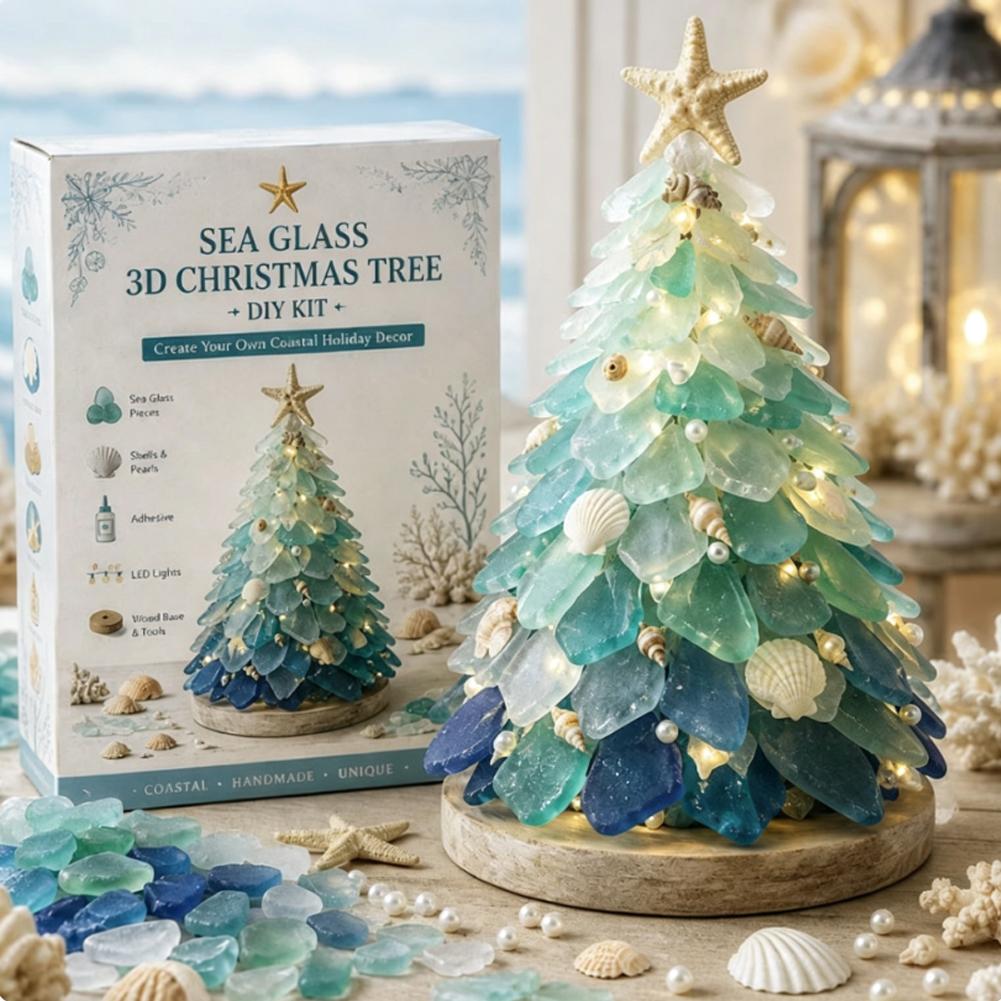 3D Sea Glass Christmas Tree De - Art Craft Website review and price