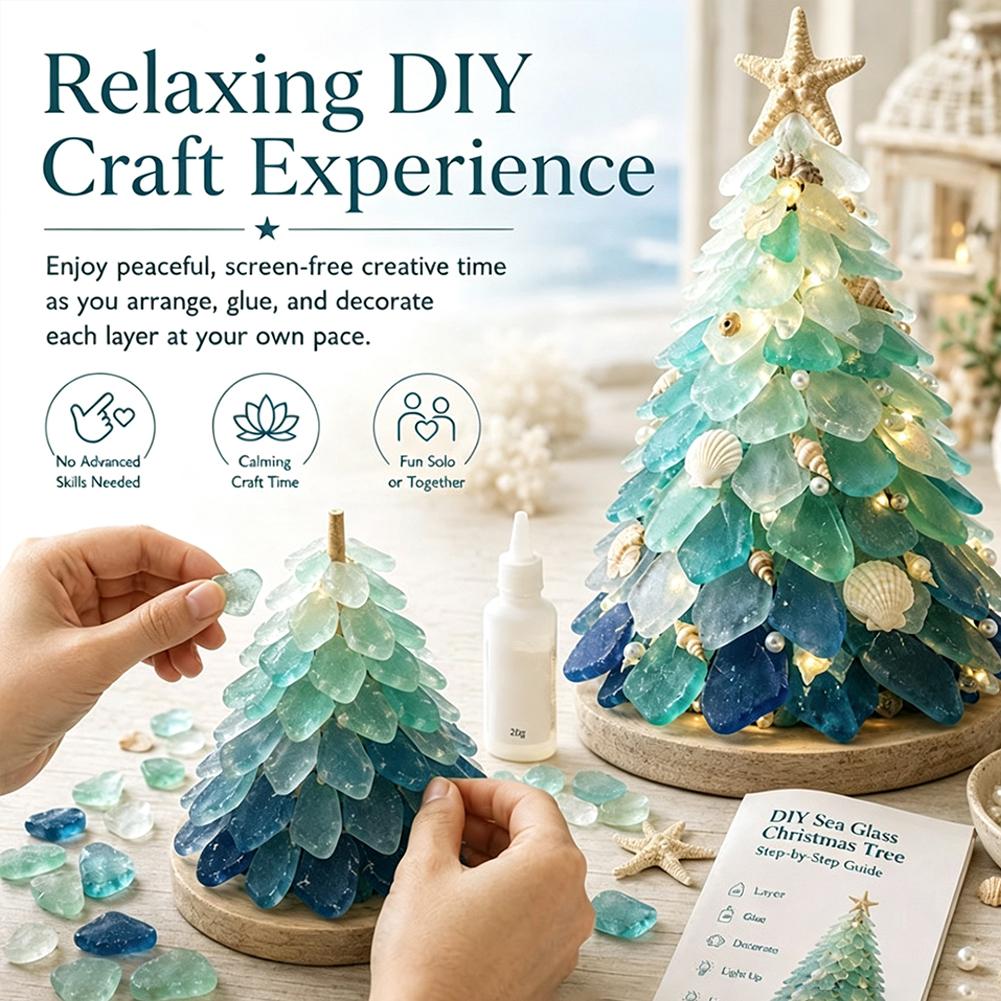 3D Sea Glass Christmas Tree De - Art Craft Website review and price