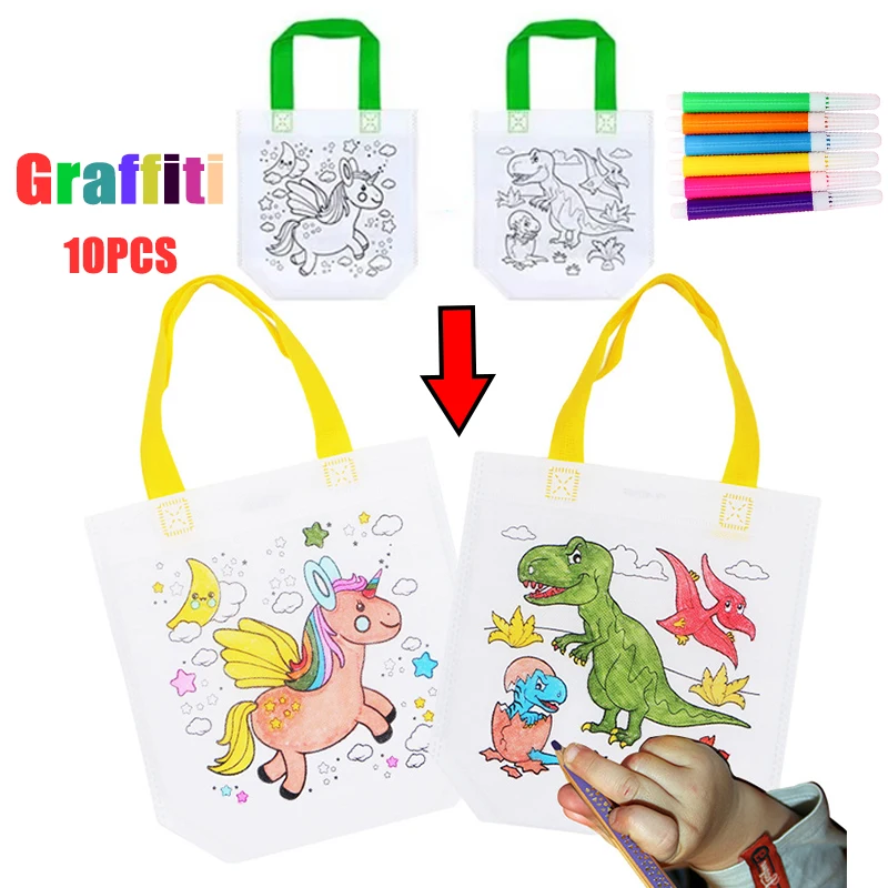 1-10pcs Sets DIY Graffiti Bag  - Art Craft 5 Year Old review and price