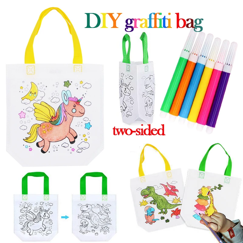 1-10pcs Sets DIY Graffiti Bag  - Art Craft 5 Year Old review and price