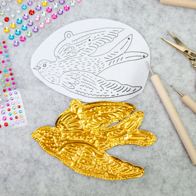 DIY Gold Foil Art Relief Chris - Art Craft With Paper review and price