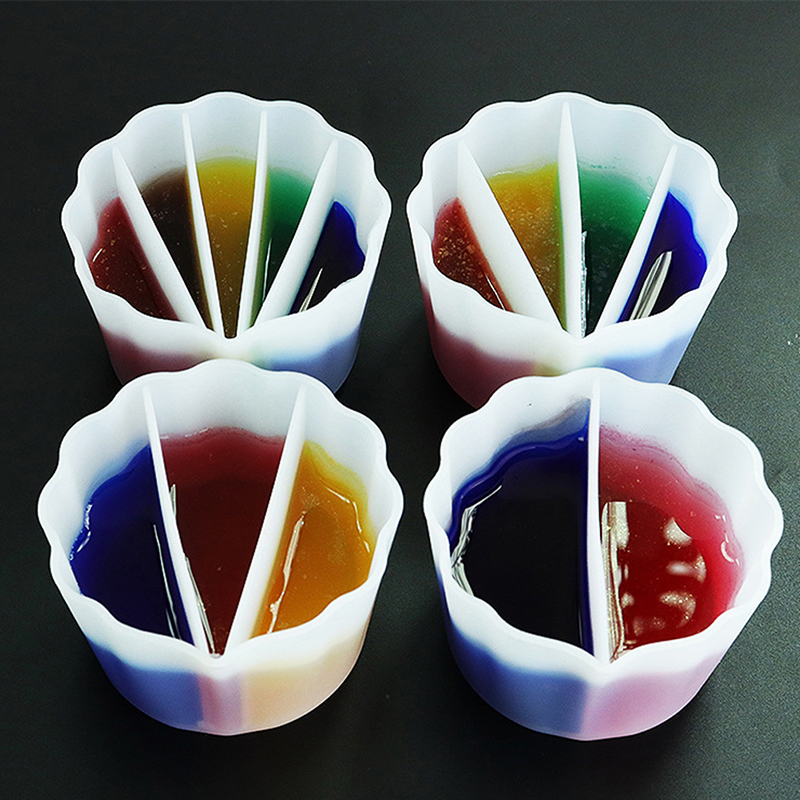 Silicone Split Cups For Paints - Acrylic Pour Paint review and price