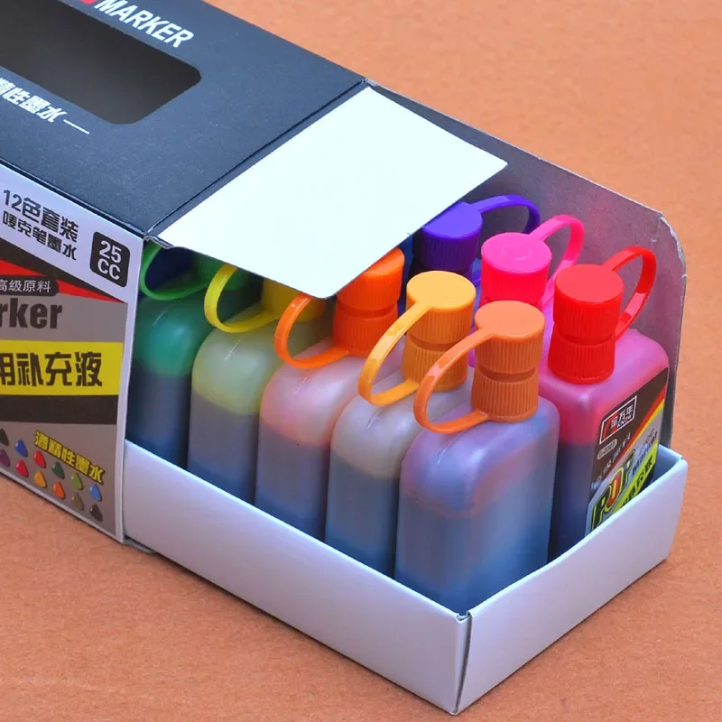 12 Color 25ml Bottled Marker I - Alcohol Ink Set review and price