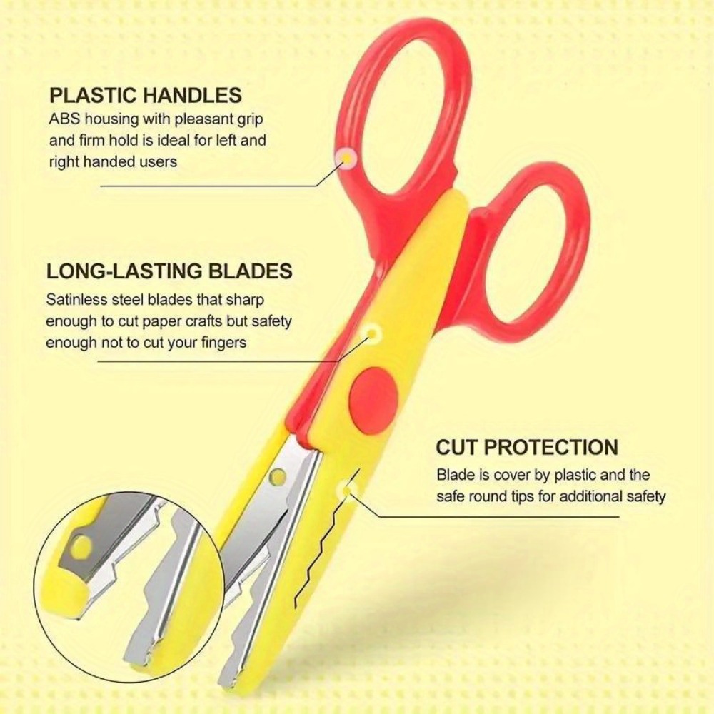 6Pcs/Set Decorative Wavy Sciss - Art Craft 5 Year Old review and price
