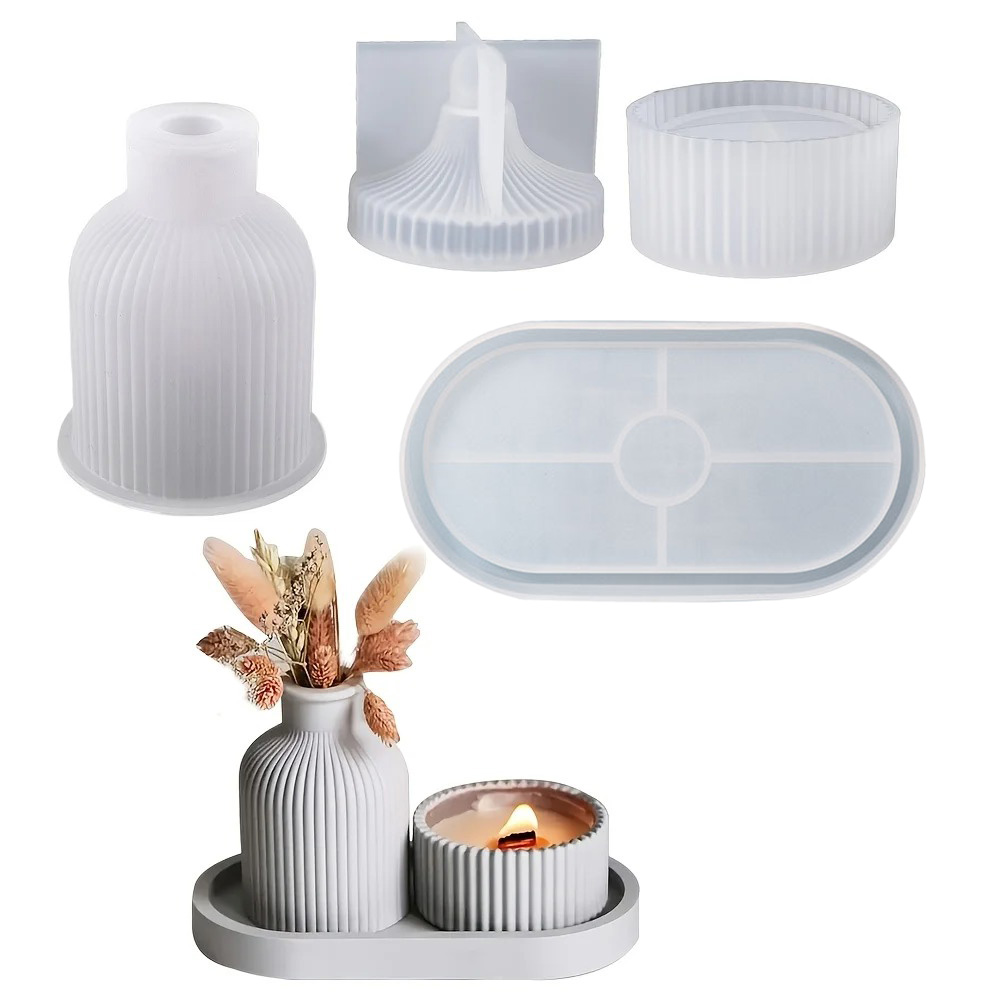 4pcs Silicone Molds Oval Tray  - Art Craft Website review and price