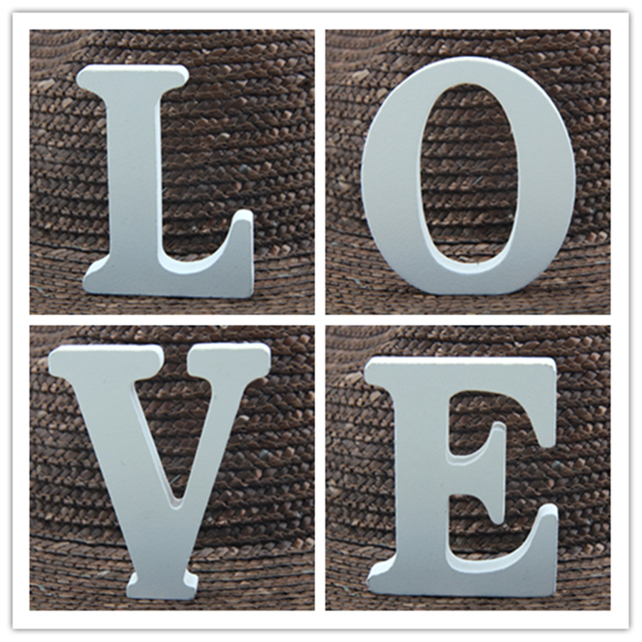 1pc 8CM White Wooden Letter En - Art Craft Names review and price