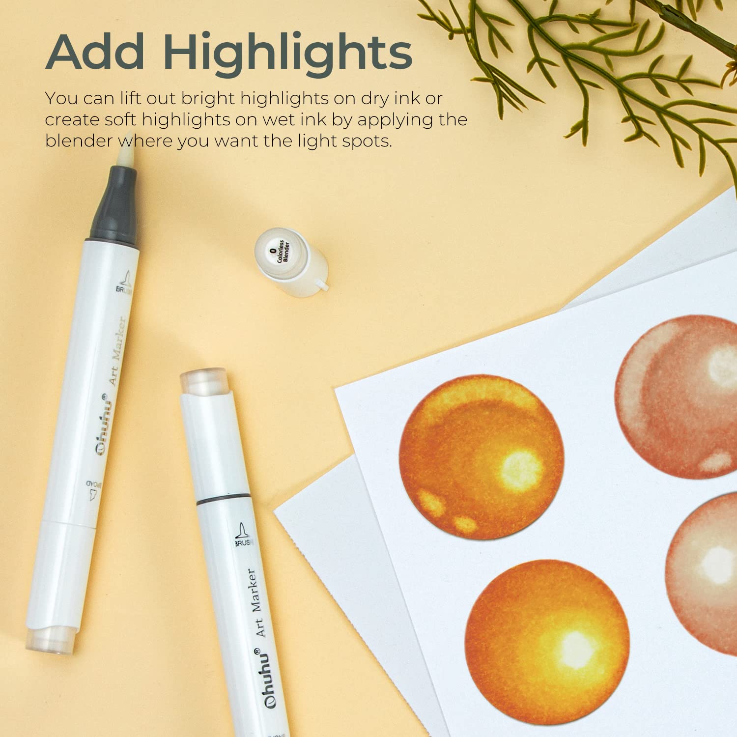 Ohuhu Honolulu Colorless Blend - Alcohol Ink Set review and price