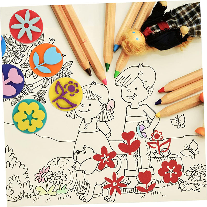 6Pcs/bag Foam Stamps for Paint - Art Craft 5 Year Old review and price