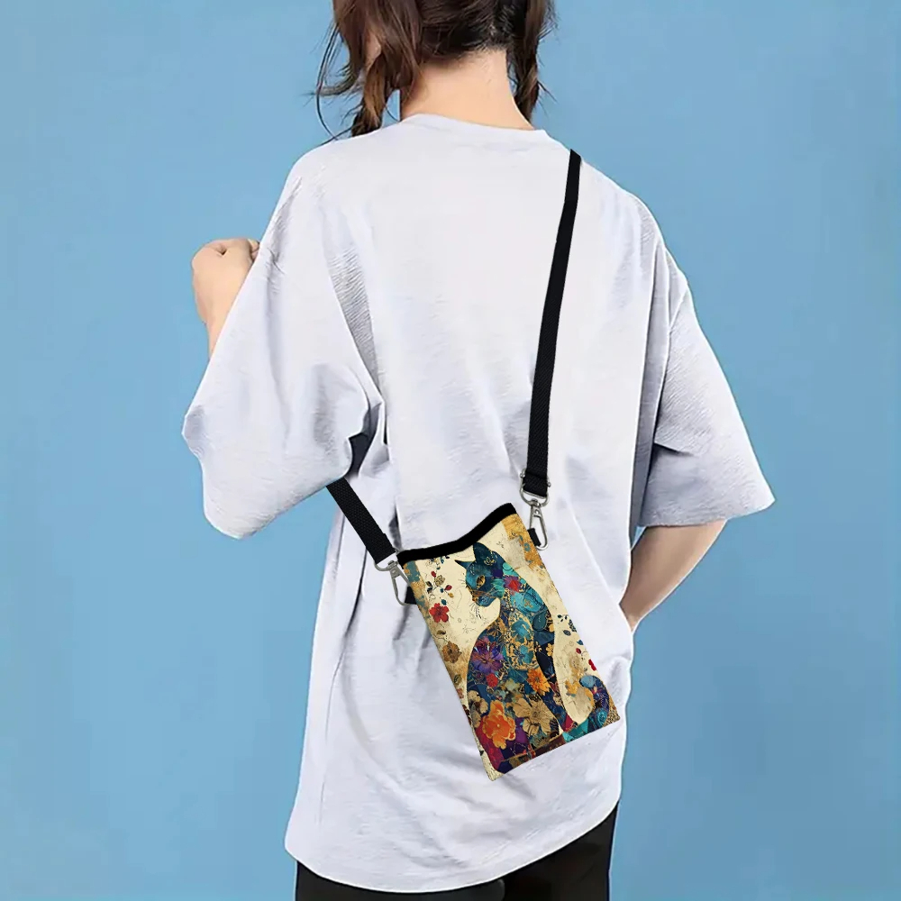 Floral Cat Pattern Crossbody B - Art Craft Bag review and price