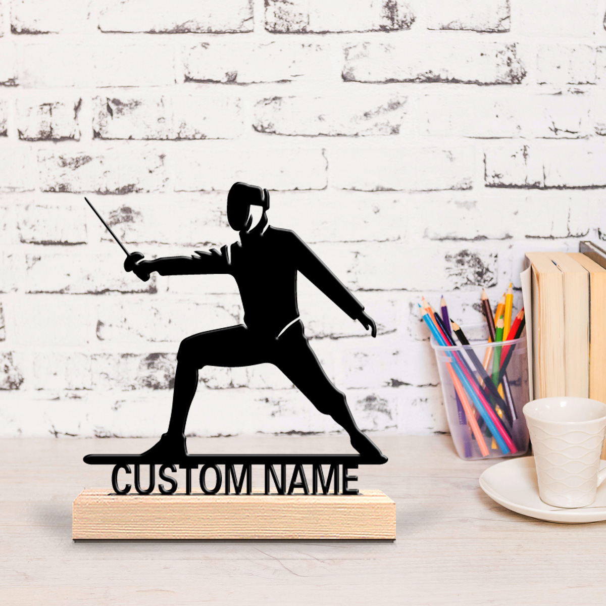 1pc Simple Fencing Customized  - Art Craft Names review and price