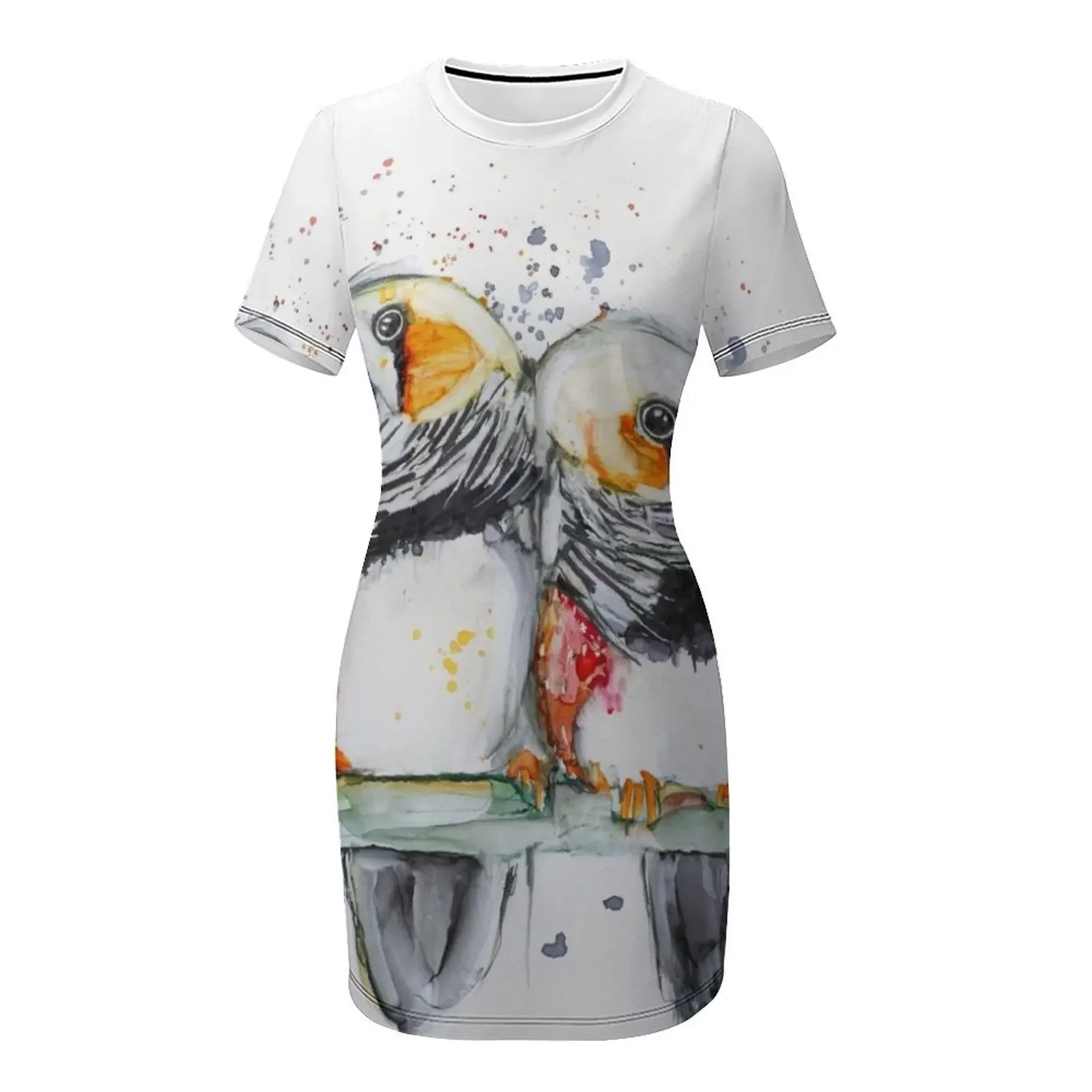 Zebra Finch painted in alcohol - Alcohol Ink Set review and price