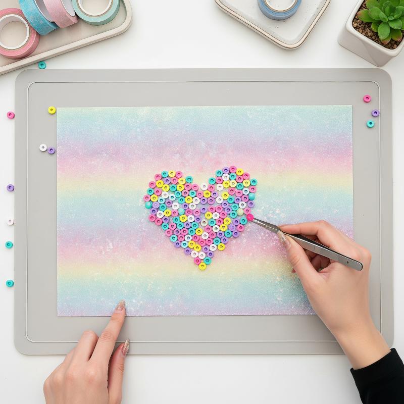 Gradient Glitter Fuse Bead Iro - Art Craft With Paper review and price