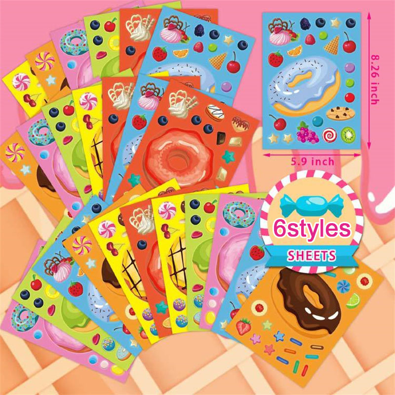 Make a Face Donut Stickers for - Art Craft 5 Year Old review and price