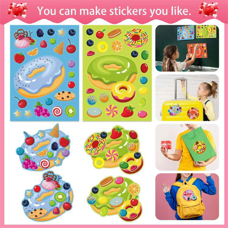 Make a Face Donut Stickers for - Art Craft 5 Year Old review and price