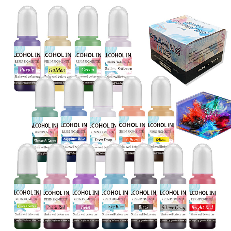 A Set Ink Alcohol Resin Pigmen - Alcohol Ink Set review and price